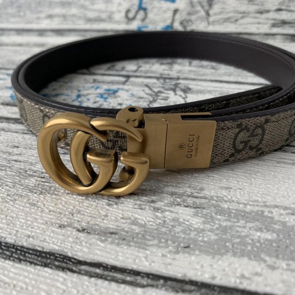 GGMarmont Reversible Thin Leather BeltStyle ‎65941 main image 4